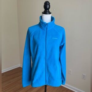 COLUMBIA Women's Blue Full Zip Benton Fleece Jacket Size